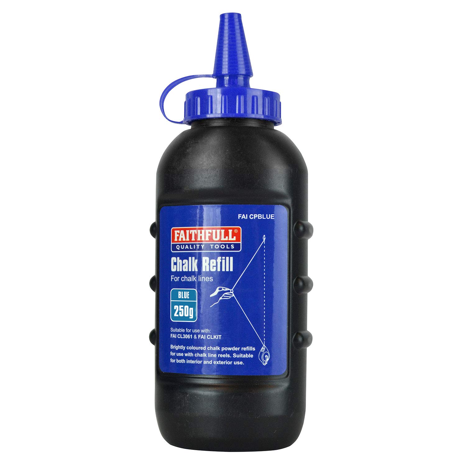 FAICPBLUE Builders Chalk Line Powder Refill - 250g (8oz) Blue Chalk for Construction Marking | Perfect for Masonry, Carpentry & DIY Projects