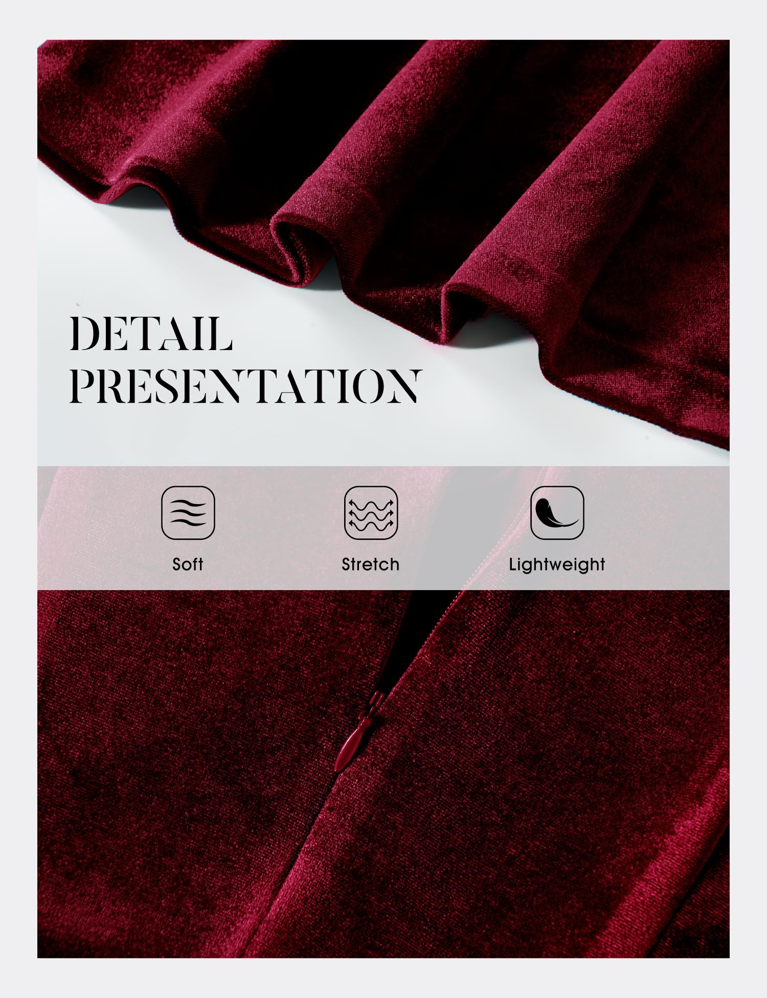 Dressystar Women's V-Neck Velvet Flared A-Line Cocktail Dress - Elegant Short Formal Wedding Guest Party Dress for Evening Events & Special Occasions