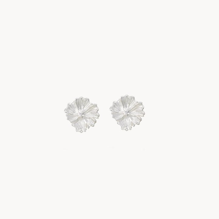 Larger Wildflower Earrings Sterling Silver – Handmade Boho Floral Dangle Earrings for Women, Perfect for Weddings, Parties & Everyday Wear