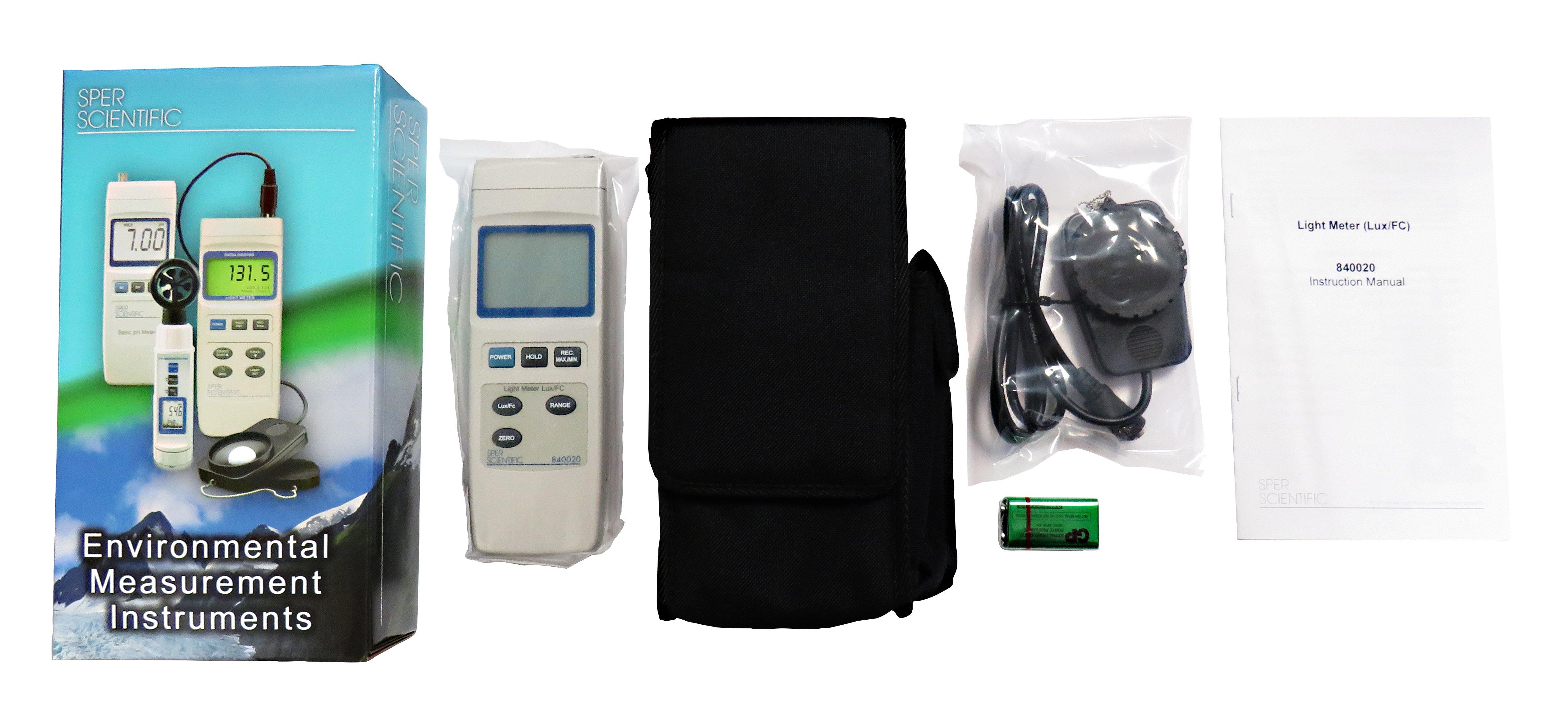 Professional Digital Light Meter - Measure Lux & Foot Candles for Photography, Film Making, and Indoor Lighting Optimization