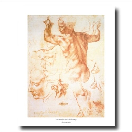 Michelangelo The Human Body Framed Art Print - Renaissance Masterpiece Wall Decor for Living Room, Bedroom & Office
