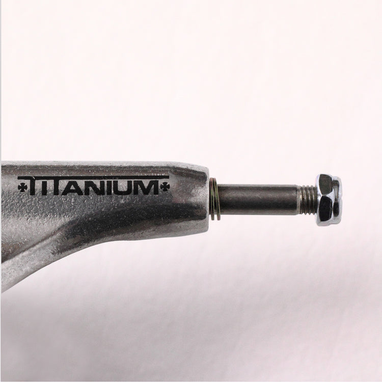 Stage 11 Forged Titanium Silver Standard Independent Skateboard Trucks - Durable & Lightweight for Street Skating & Tricks