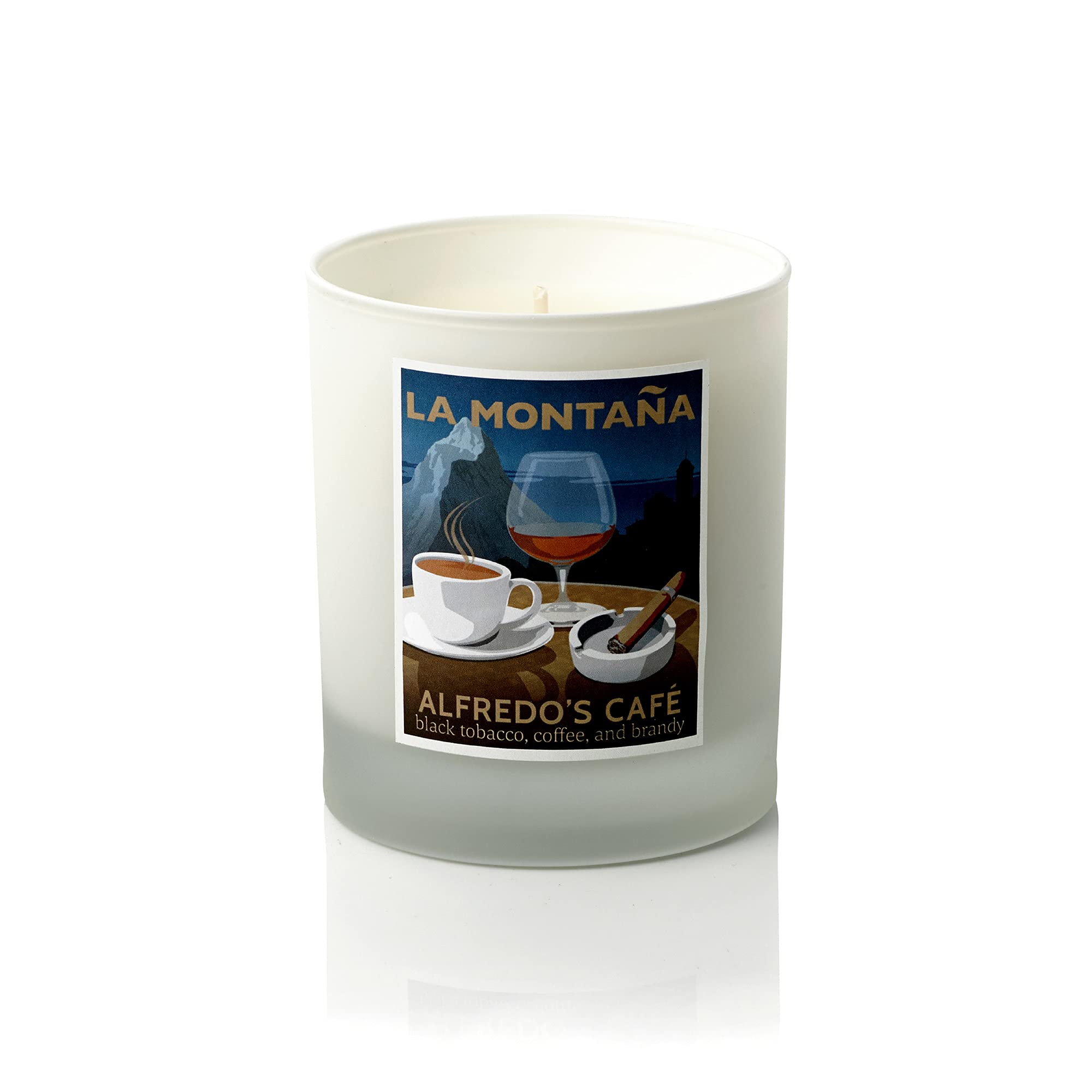Alfredo’s Café Luxury Scented Candles - Natural Wax with Coffee, Brandy, Black Tobacco & Leather Fragrance | Inspired by Spanish Aromas | Perfect for Home, Office & Relaxation Spaces