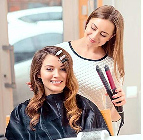 Adornish 4 Pcs No Bend Hair Clips for Styling - Acrylic Resin Flat Hair Clips, No Crease Curl Small Pins, Seamless Hair Barrettes for Women & Girls - Perfect for Makeup, Hairstyling & Salon Use