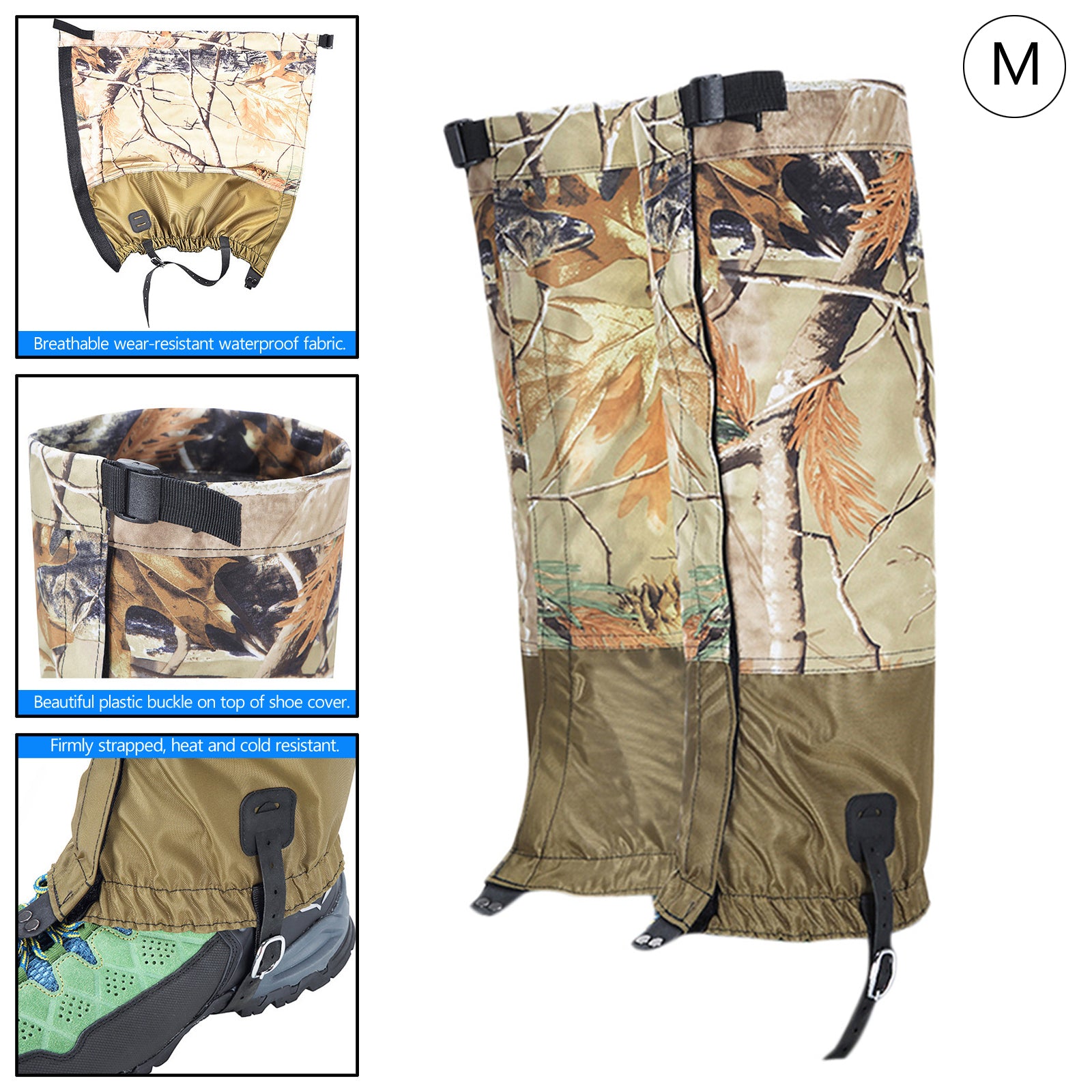 Waterproof Outdoor Gaiters for Hiking, Walking, Climbing & Hunting - Durable Leg Protection for All-Weather Adventures