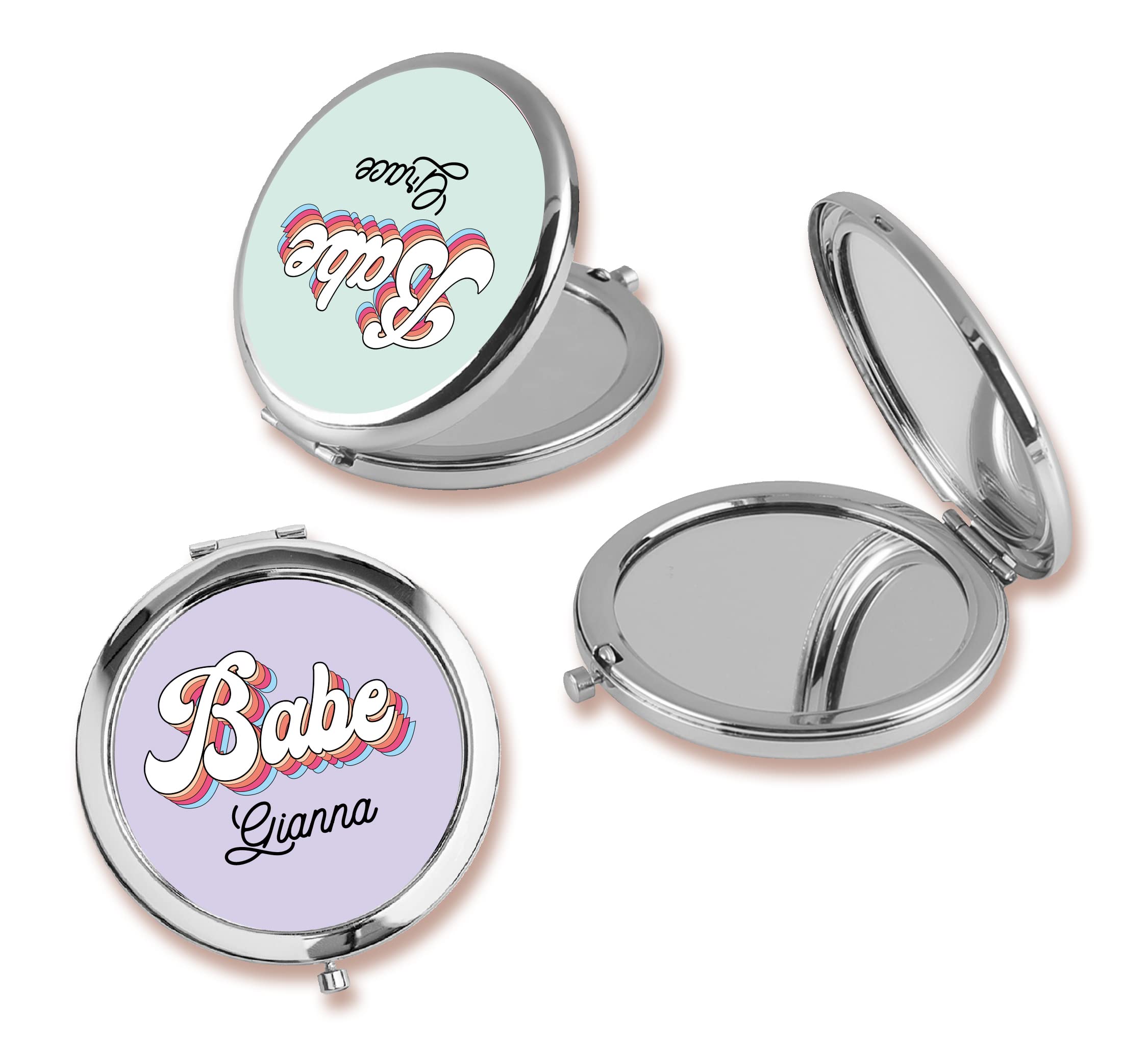 Personalized Compact Mirror - Bridal Party Gifts for Travel & Makeup