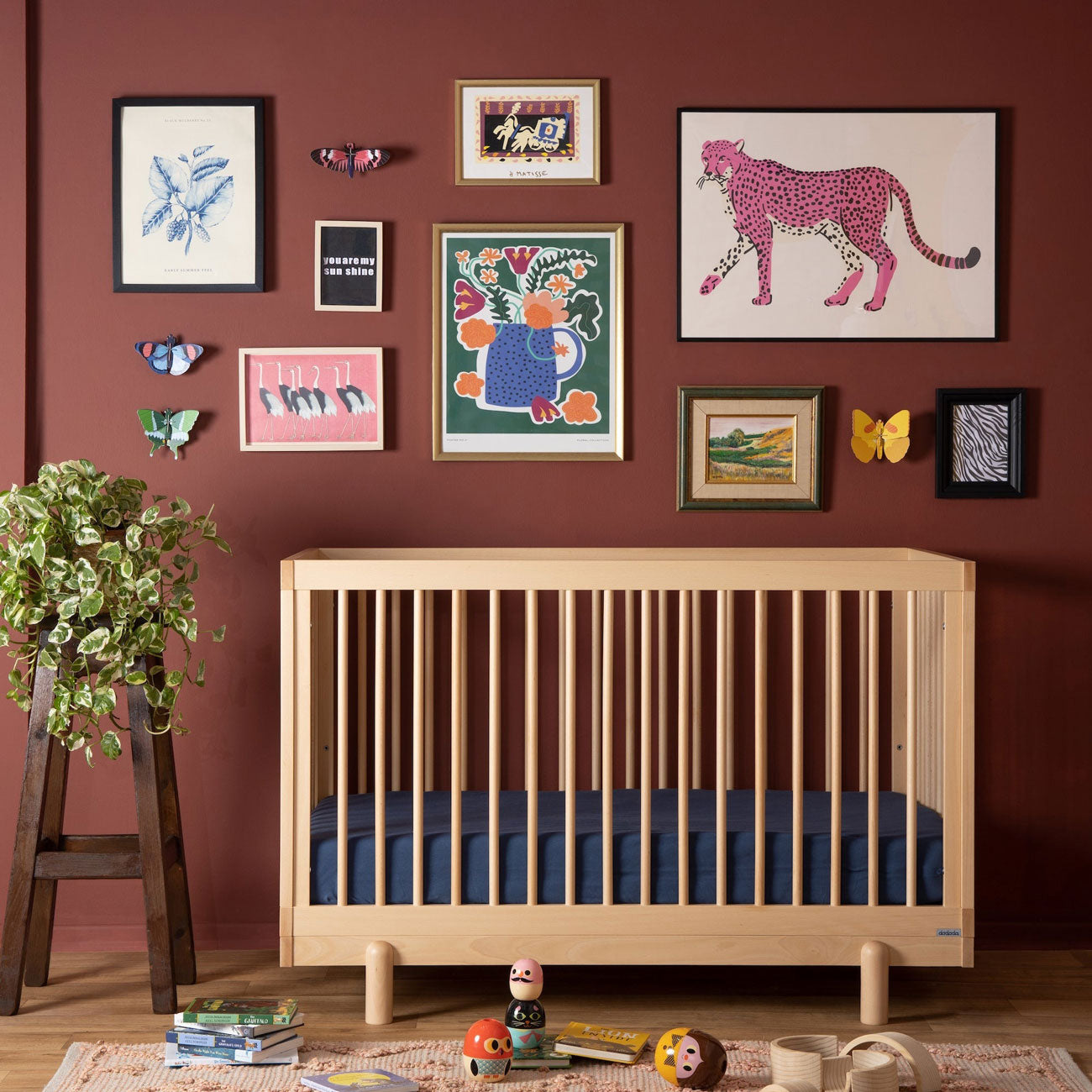 Bliss 4-in-1 Convertible Baby Crib - Toddler Bed, Daybed & Full-Size Bed | Safe & Stylish Nursery Furniture for Newborns to Teens | Perfect for Bedrooms, Daycare & Guest Rooms