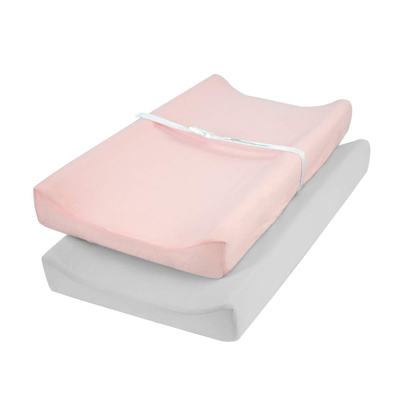 NCONCO 2-Pack Soft Breathable Changing Pad Covers for Baby Boys & Girls - Waterproof Diaper Changing Table Sheets for Nursery, Daycare & Travel