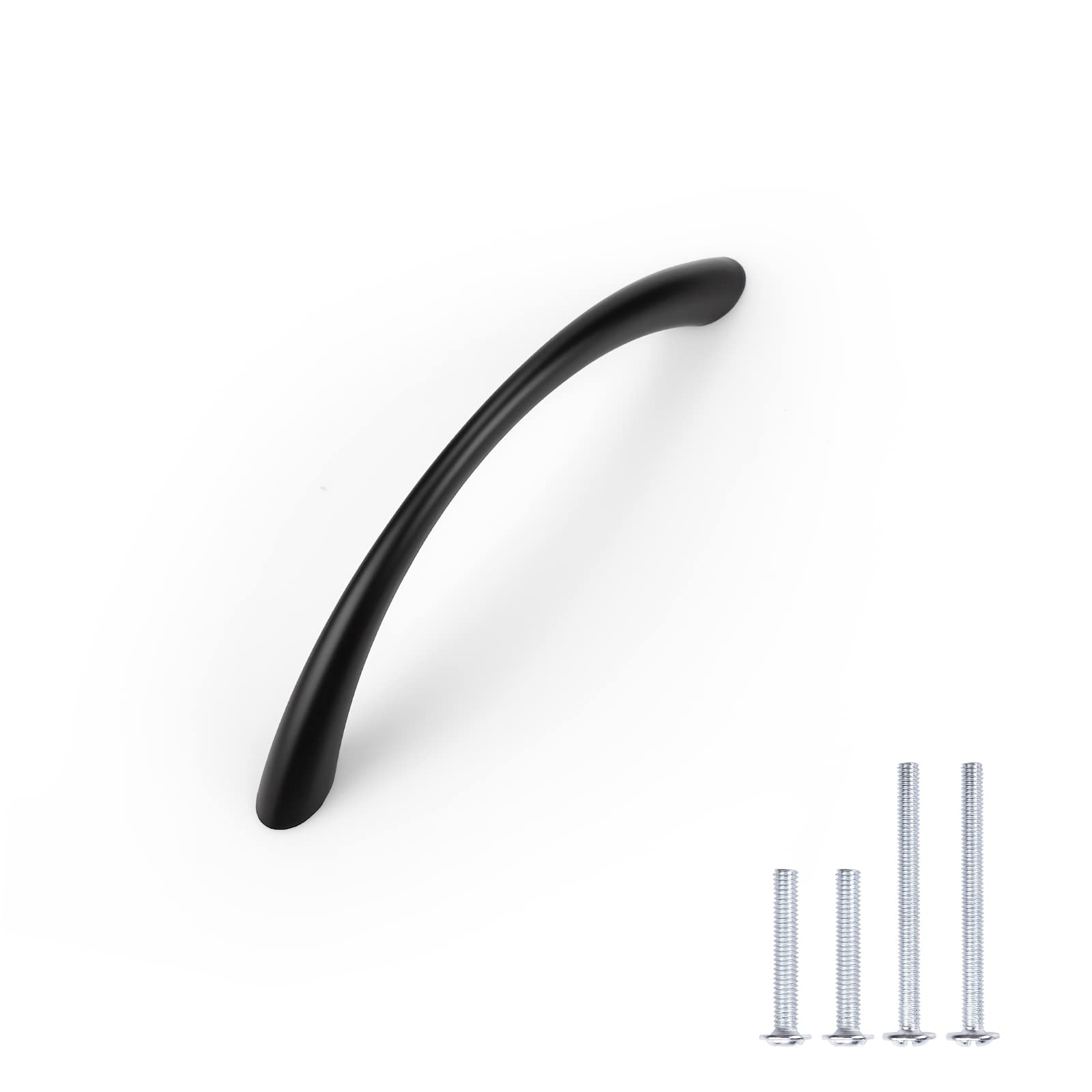 Matte Black Cabinet Handles 5 Pack - 3-3/4
