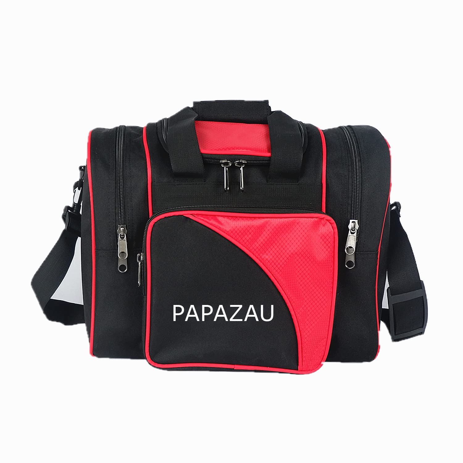 **PAPAZAU Single Bowling Ball Bag with Padded Holder - Lightweight Tote for Bowling Ball & Shoes (Fits Men's Size 14) - Perfect for League Play & Casual Bowling**