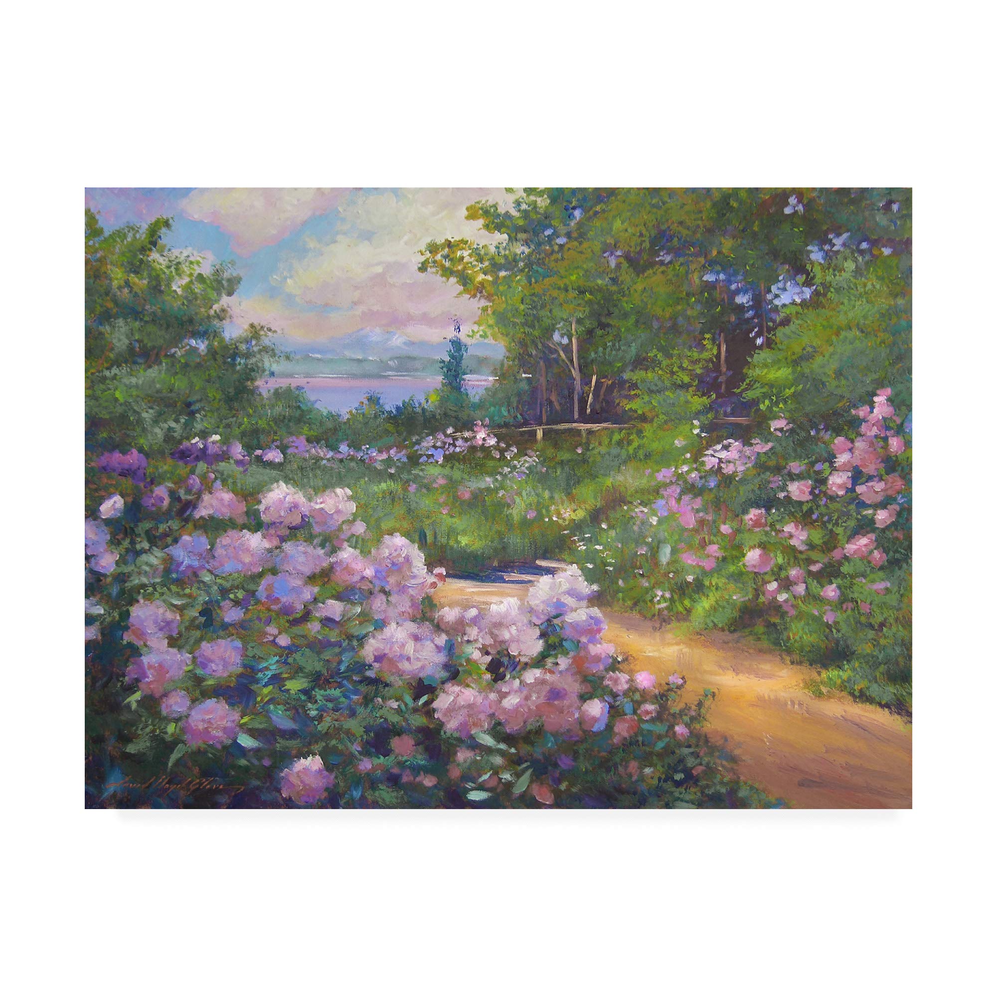 David Lloyd Glover Beach Garden Impressions 18x24 Fine Art Print - Perfect for Coastal & Home Decor, Living Room, Bedroom, Office Wall Art
