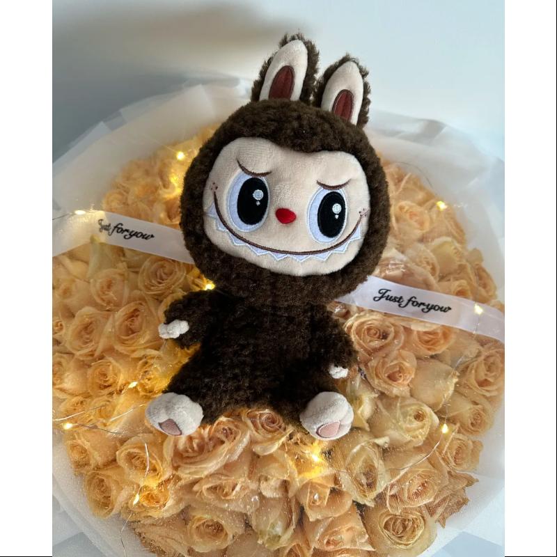 Labubu The Monsters Brown Plush Doll - Limited Edition Collectible Toy for Anime Fans & Kawaii Home Decor