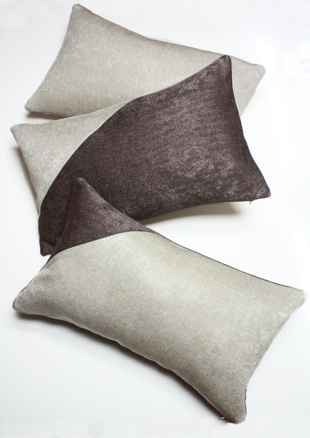 Architex Brushed Metallic Mix Decorative Throw Pillow Covers - Modern Luxury Home Decor for Living Room, Bedroom & Sofa