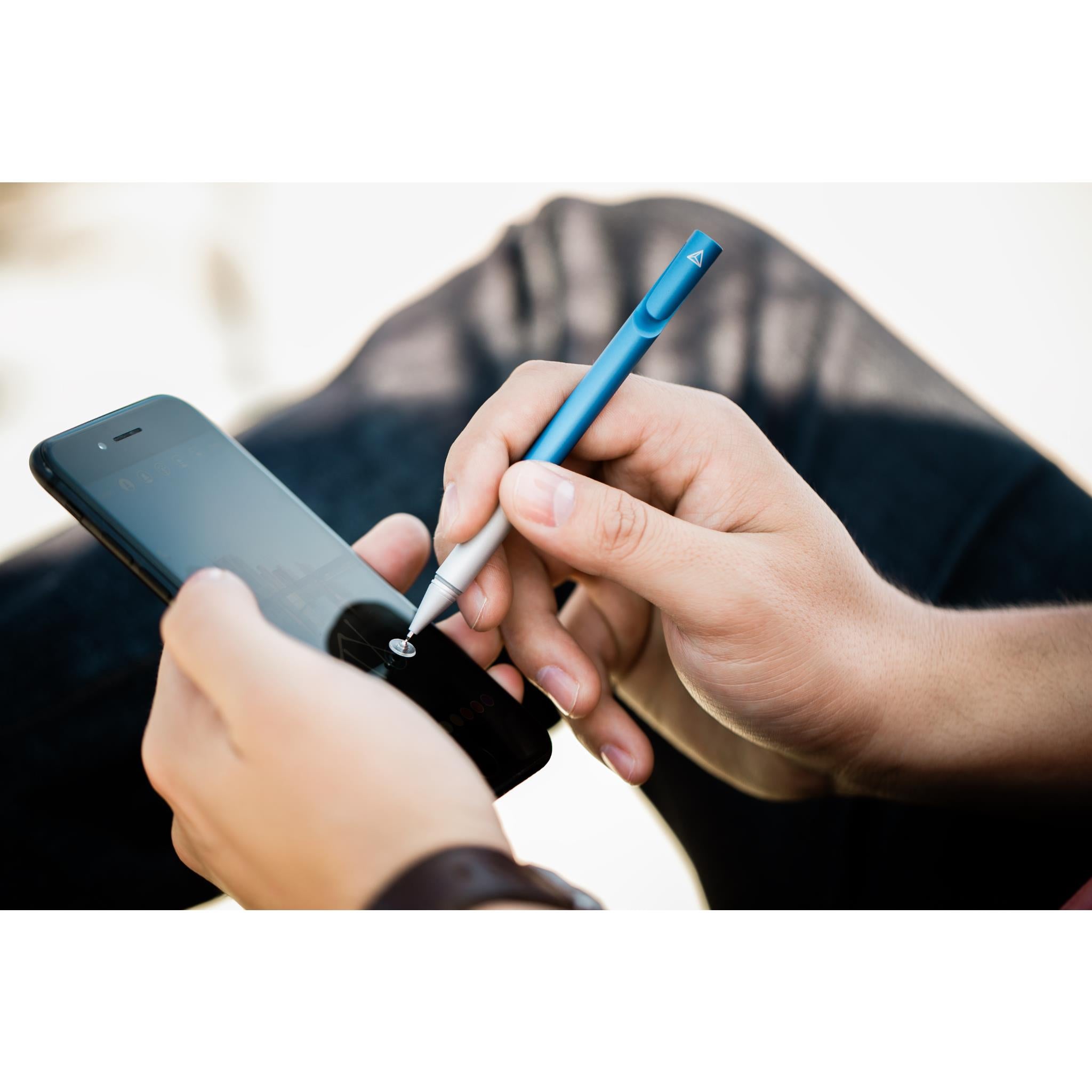 Adonit Mini 4 Stylus Pen for iPad, iPhone, Android - Royal Blue Precision Stylus with Palm Rejection | Perfect for Note Taking, Drawing & Digital Art