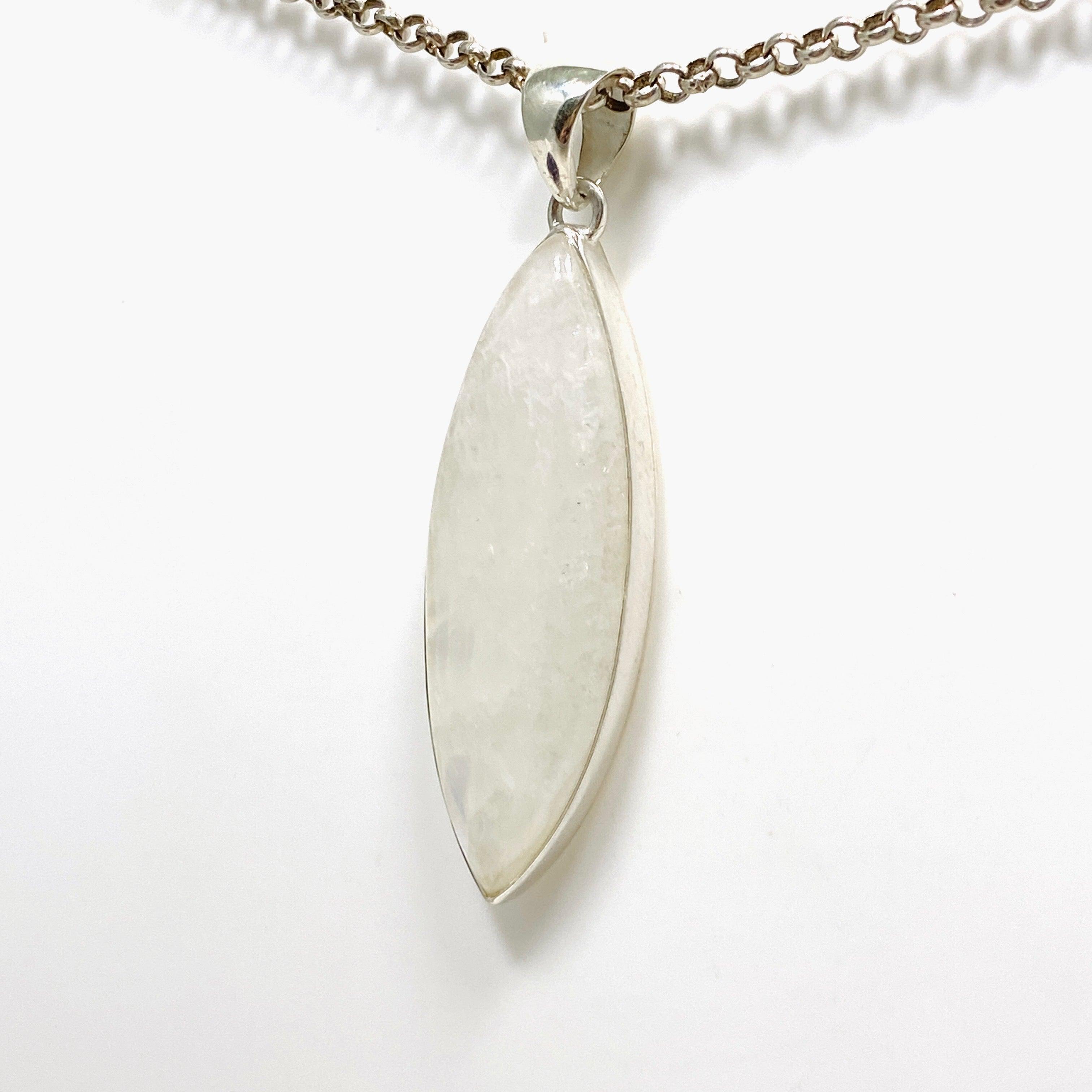 Moonstone Marquise Pendant Necklace KPGJ4255 - Elegant Gemstone Jewelry for Women, Perfect for Weddings & Special Occasions