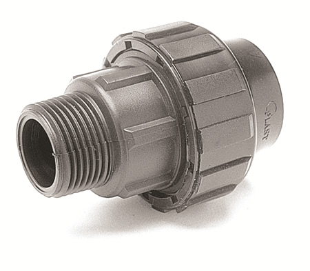 FloPlast IPS Male Adapters for HDPE Pipes - SDR Compatible Fittings for Plumbing & Irrigation Systems - Perfect for Water Supply, Drainage & Underground Pipe Connections