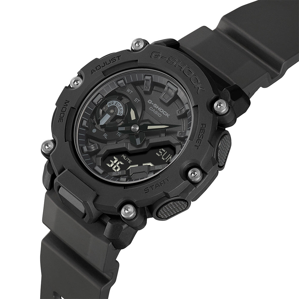 G Shock GA2200BB 1A Digital Sport Watch for Men - Shock Resistant, Waterproof, LED Backlight - Perfect for Outdoor Activities, Running, Hiking & Adventure Sports