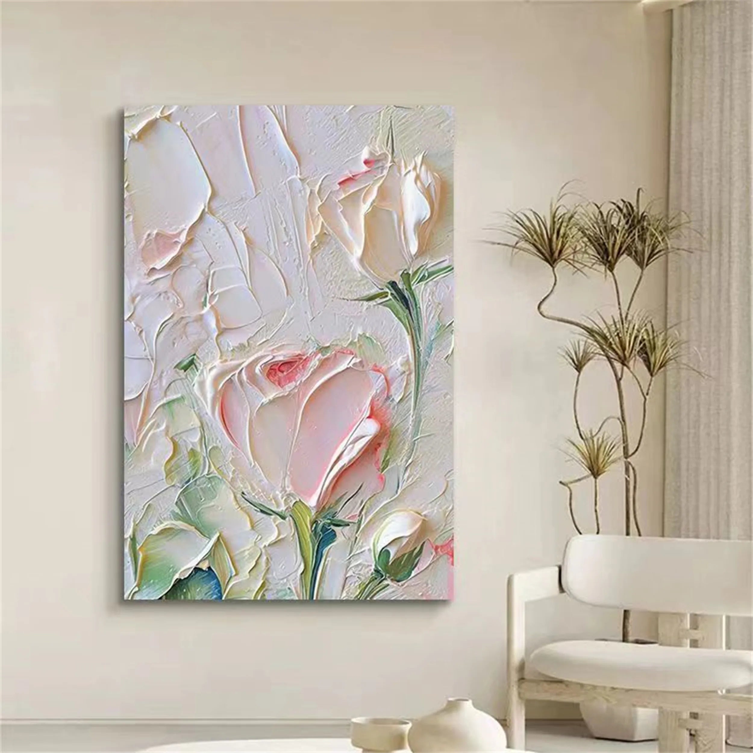 Beautiful Flower and Tree Painting #FT071 - Perfect for Home Decor, Office Wall Art, and Gift Ideas