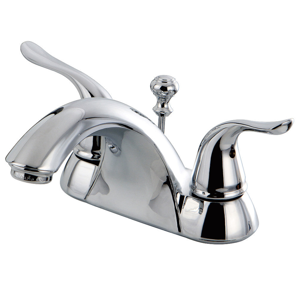 Kingston Brass KB2628YL 4-Inch Centerset Bathroom Faucet - Polished Brass Finish for Vanity Sink, Perfect for Modern Bathroom Renovation & Home Upgrade