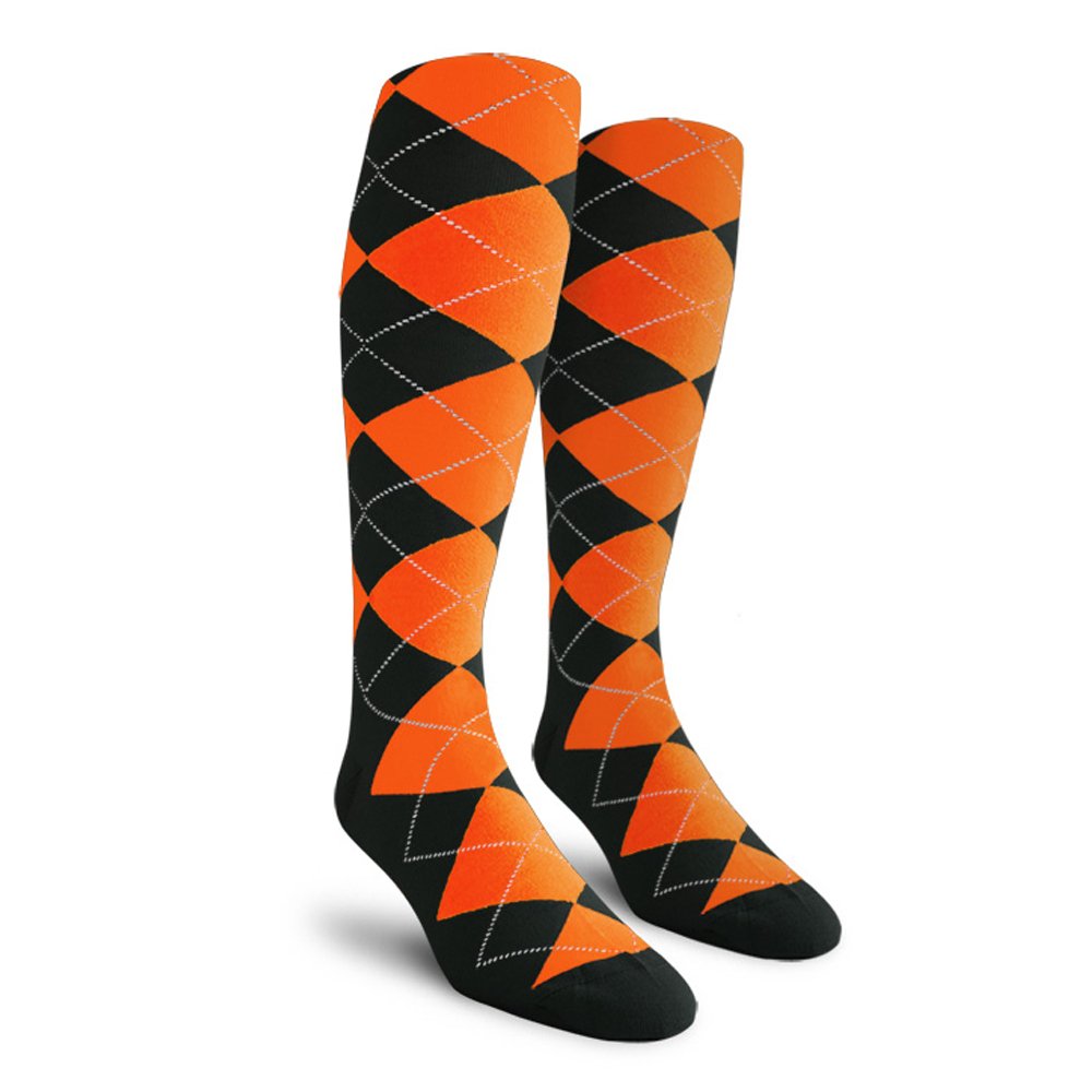 Colorful Knee High Argyle Cotton Socks for Men, Women & Youth - Comfortable & Stylish Unisex Socks for School, Work & Casual Wear (Multiple Sizes AA-ZZ)