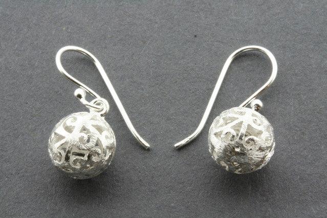Elegant Lace Ball Earrings for Women - Boho Chic Dangle Earrings for Party, Wedding & Everyday Wear
