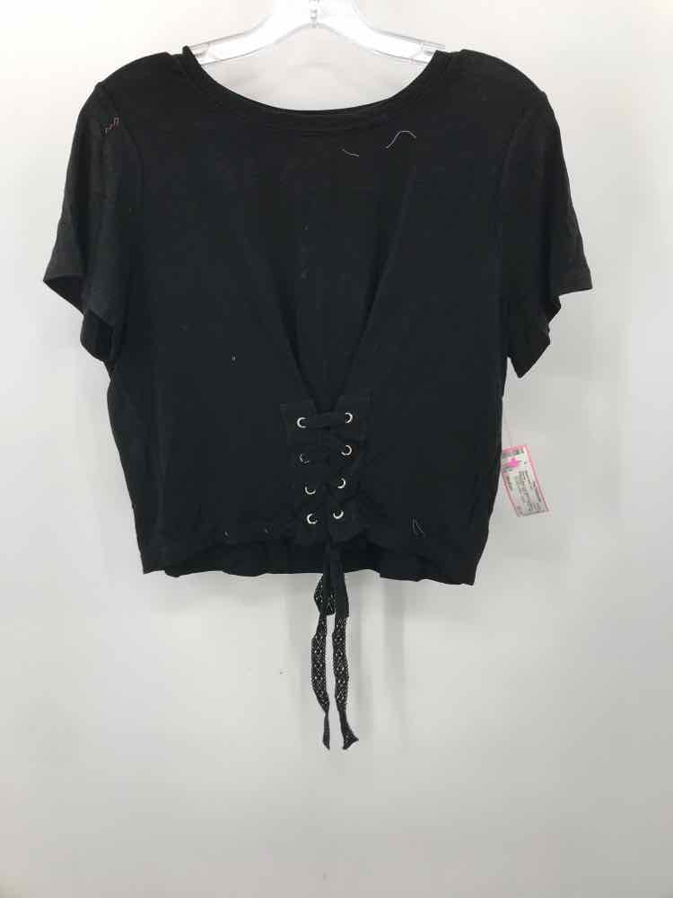 Pre-Owned Allison New York Black Blouse for Women - Size Medium | Vintage Workwear & Casual Office Shirt