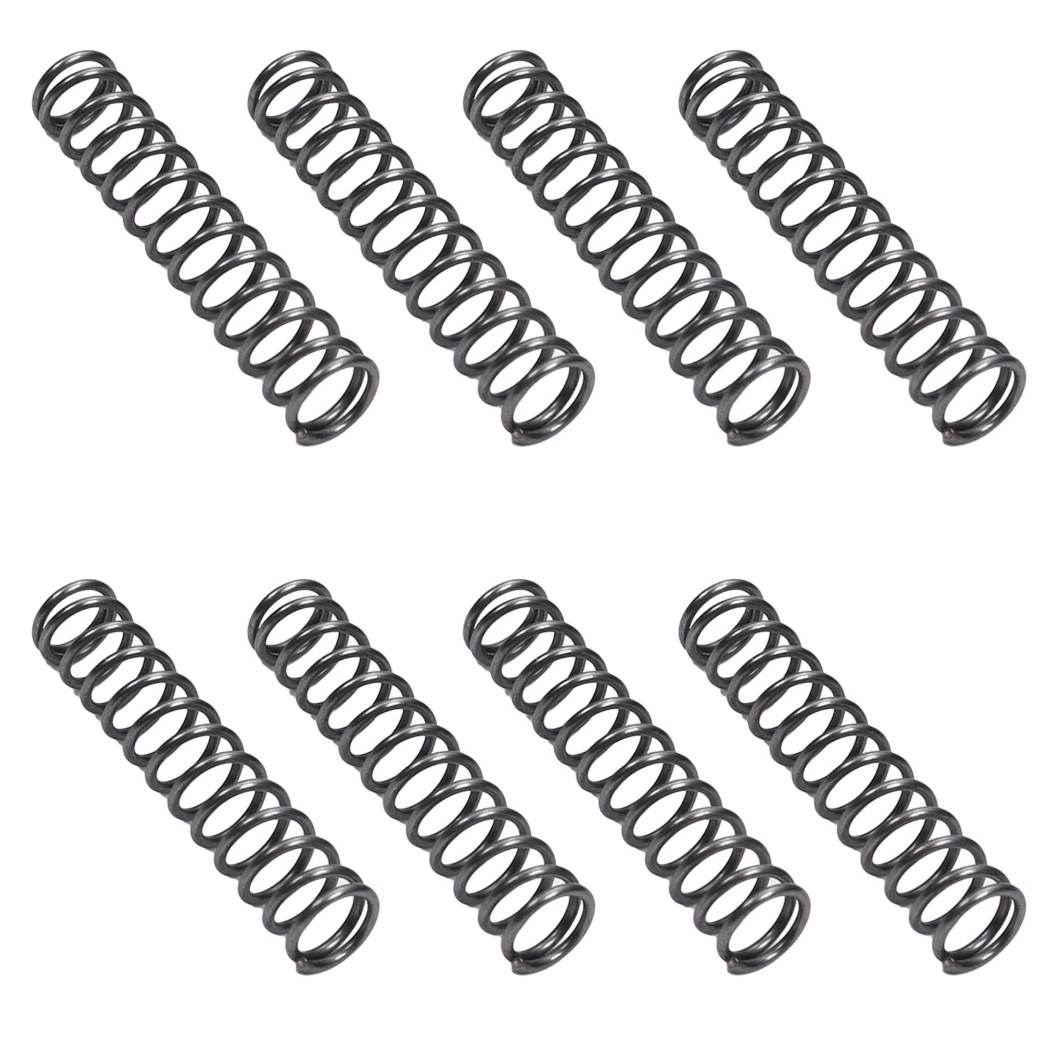 Yinpecly 10Pcs Small Coiled Extension Springs - 1.2mm Wire Dia, 10mm OD, 50mm Length - High-Quality Spring Steel for Ball Pens, Office Supplies & DIY Projects - Perfect for Pen Repair, Mechanical Parts & Crafting