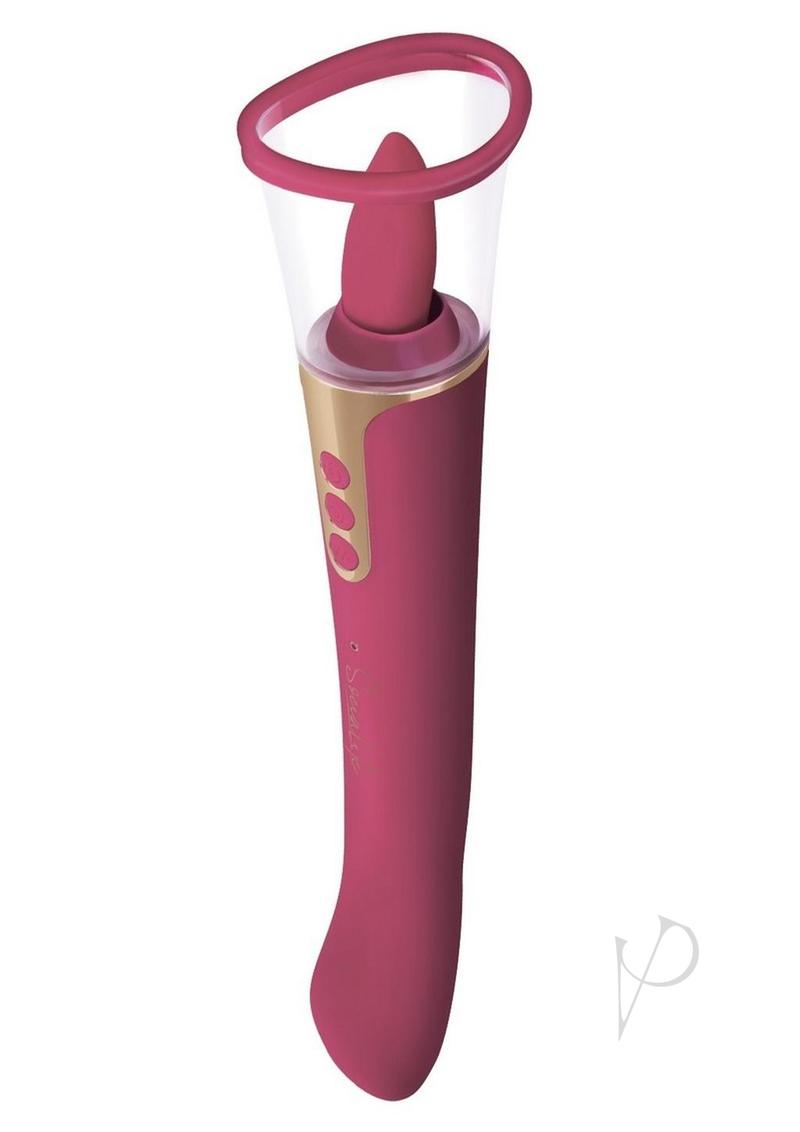 Bodywand Socialite Provacateur Rechargeable Silicone Double Ended Lingus Vibrator in Pink - Perfect for Couples Play & Solo Pleasure