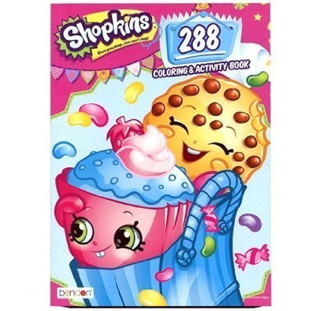 Shopkins 288-Page Coloring & Activity Book for Kids - Fun Creative Play & Learning Activities | Perfect for Birthday Gifts, Travel Entertainment & Rainy Day Fun