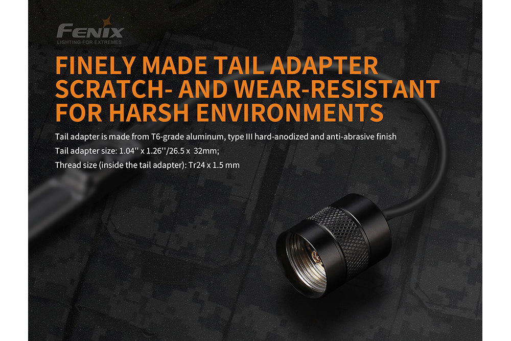 Fenix AER 03 V2 Tactical Remote Pressure Switch for Flashlights - Perfect for Hunting, Camping & Emergency Use