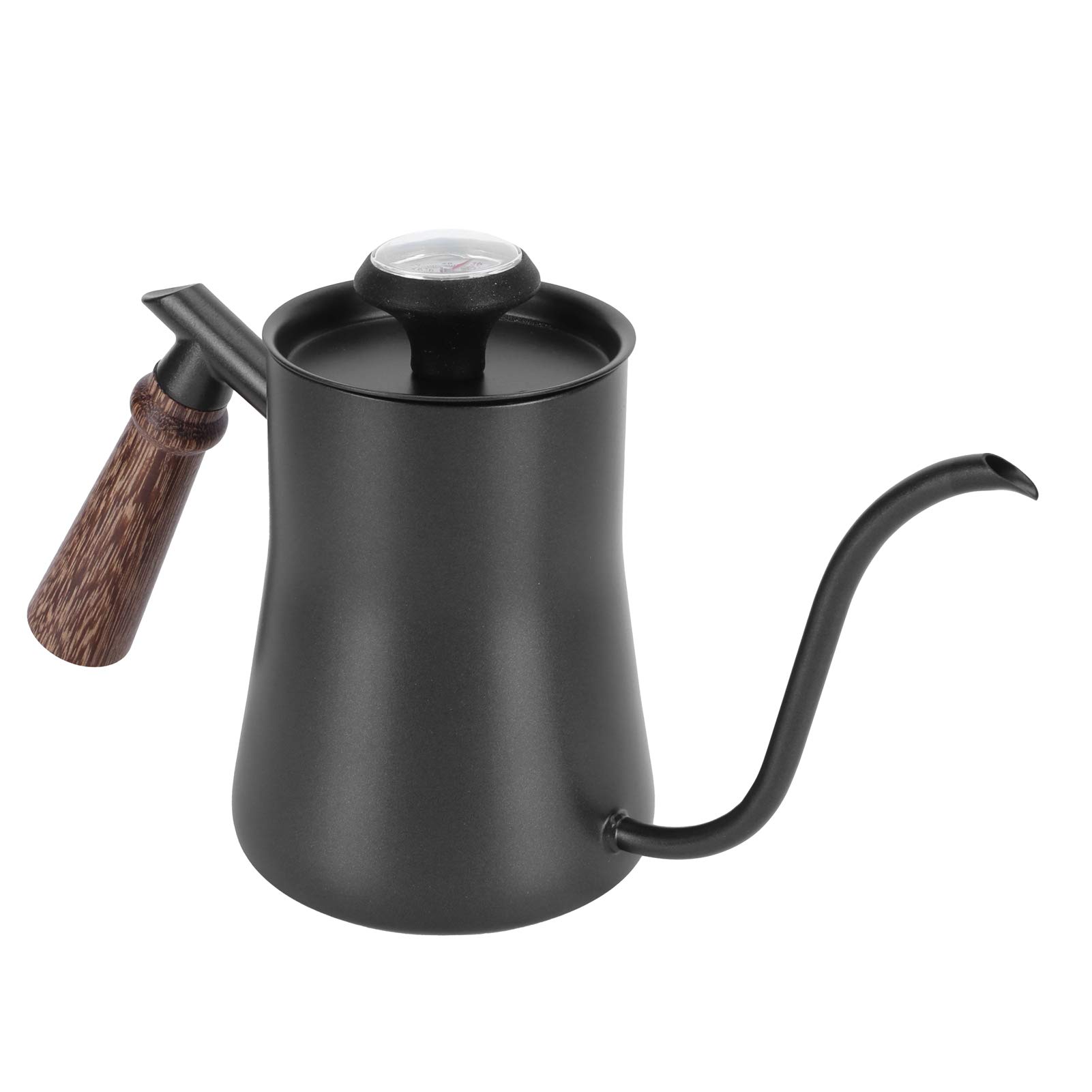 Premium Gooseneck Kettle with Ergonomic Handle - 650ml Black Pour Over Coffee Kettle for Precise Brewing - Ideal for Home Kitchen, Dorm & Specialty Coffee Shops