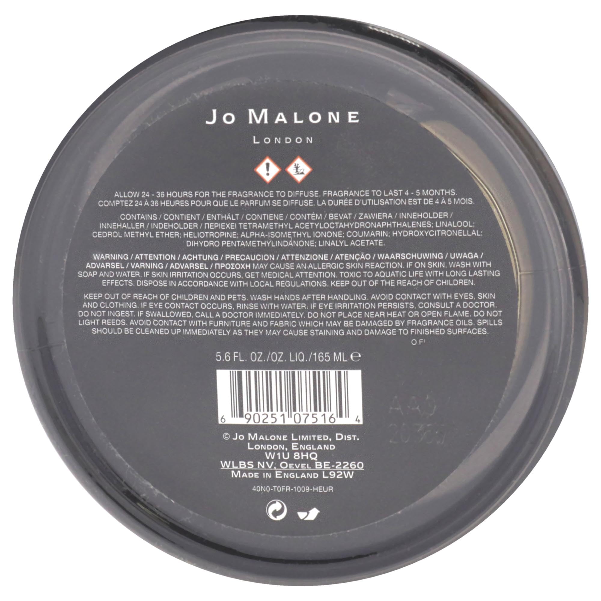 Jo Malone London Myrrh & Tonka Luxury Home Fragrance Diffuser - Premium Scented Oil Reed Diffuser for Living Room, Bedroom & Office Decor