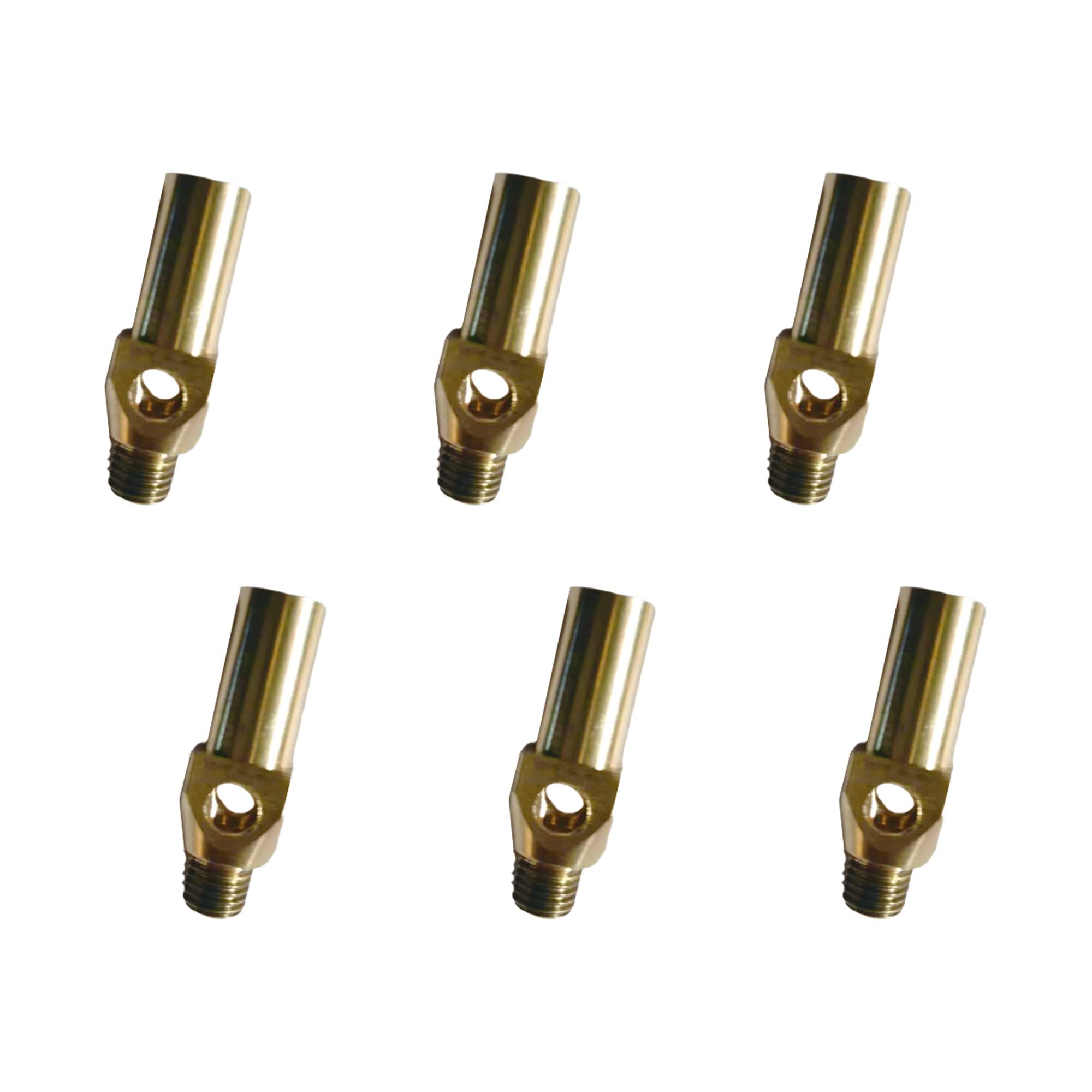 DuraSteel Natural Gas Jet Burner Tips - 6 Pack Replacement Nozzles for Natural Gas Stoves & Ovens - Compatible with Cast Iron Burners - Perfect for Outdoor Cooking, BBQ Grilling, Camping & Backyard Parties