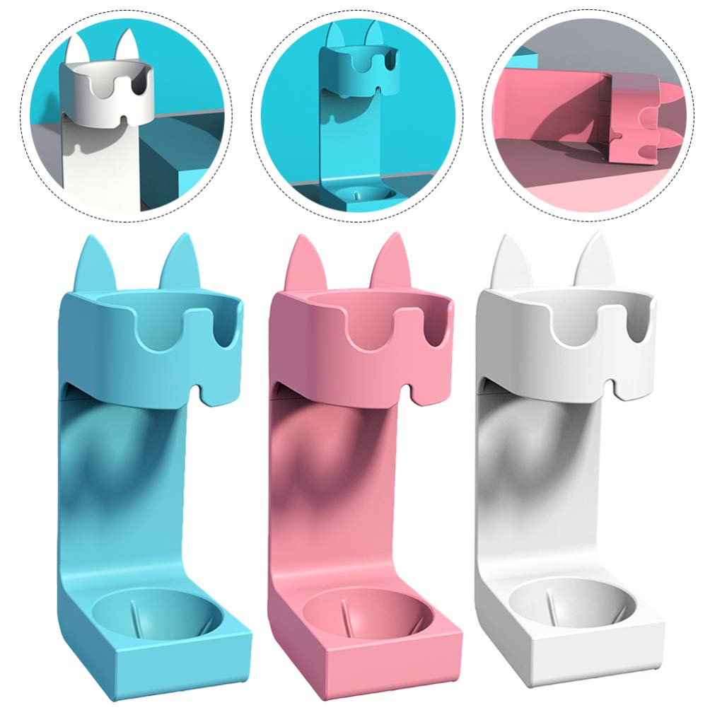 Electric Toothbrush Holder Wall Mount - 3pcs Bathroom Organizer for Home & Travel