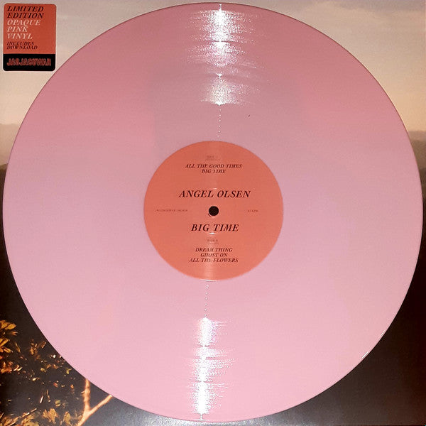 Angel Olsen - Big Time Limited Edition 2xLP Vinyl Album with Collectible Pin (Mint Condition) - Perfect for Vinyl Collectors & Indie Music Lovers