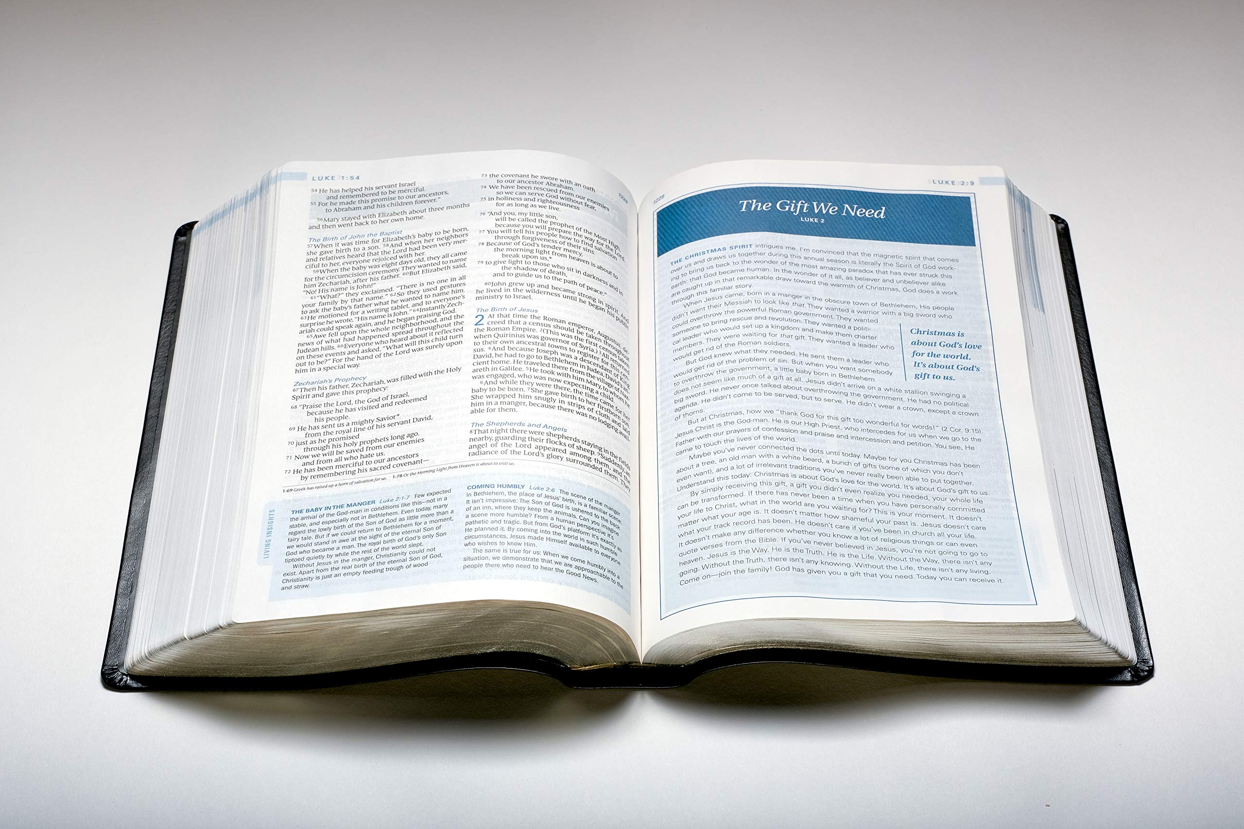 NLT Swindoll Study Bible - Large Print LeatherLike Black | Study Notes & Articles for Devotion