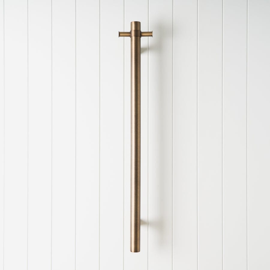 Antique Brass Heated Towel Rail - Warm & Stylish Bathroom Towel Warmer for Cozy Home & Spa Experience