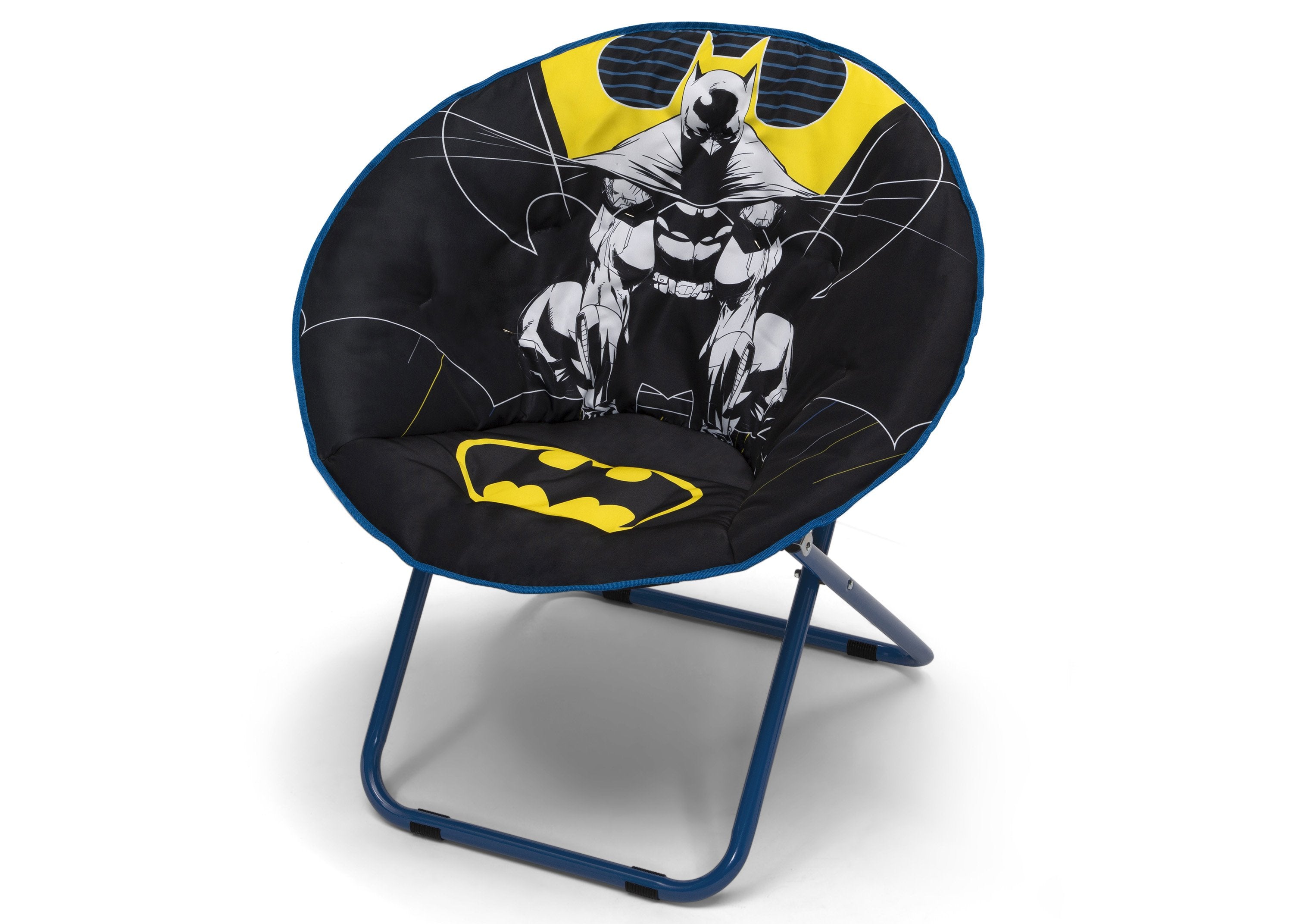 Batman Saucer Chair for Kids Teens & Adults - Comfortable Gaming Lounge Chair for Bedroom, Living Room & Dorm - Superhero Themed Bean Bag Chair for Relaxing & Reading