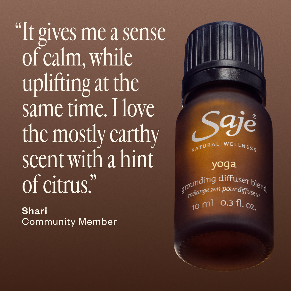 Yoga Grounding Diffuser Blend - Essential Oil Aromatherapy for Relaxation & Stress Relief - Perfect for Yoga, Meditation & Home Spa