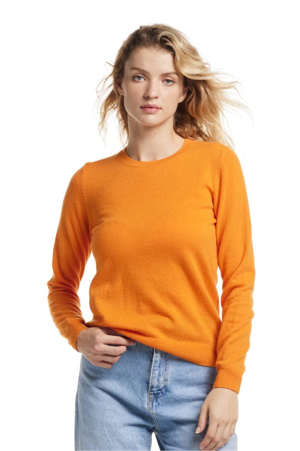 EURKEA 100% Cashmere Sweater for Women | Soft Winter Pullover Crewneck | Cozy Cold Weather Top | Perfect Holiday Gift for Her | Office & Casual Wear