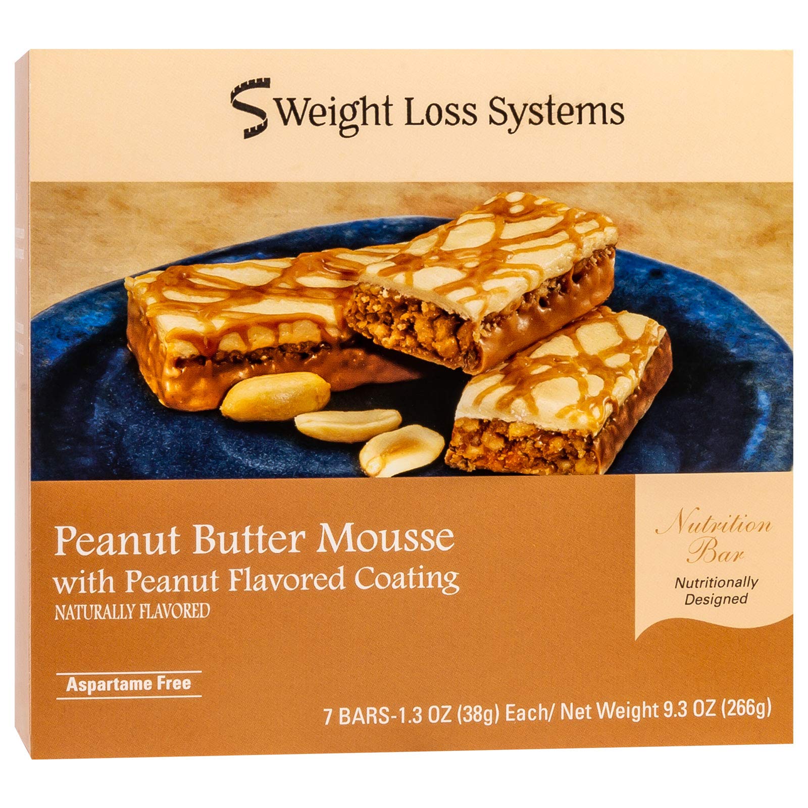 Best Weight Loss Protein Bars - Peanut Butter Mousse (7 Pack) | High Protein, Low Calorie & Fat | Gluten Free Snacks for Diet & Fitness | Perfect for Workout Recovery & Healthy On-the-Go Meals