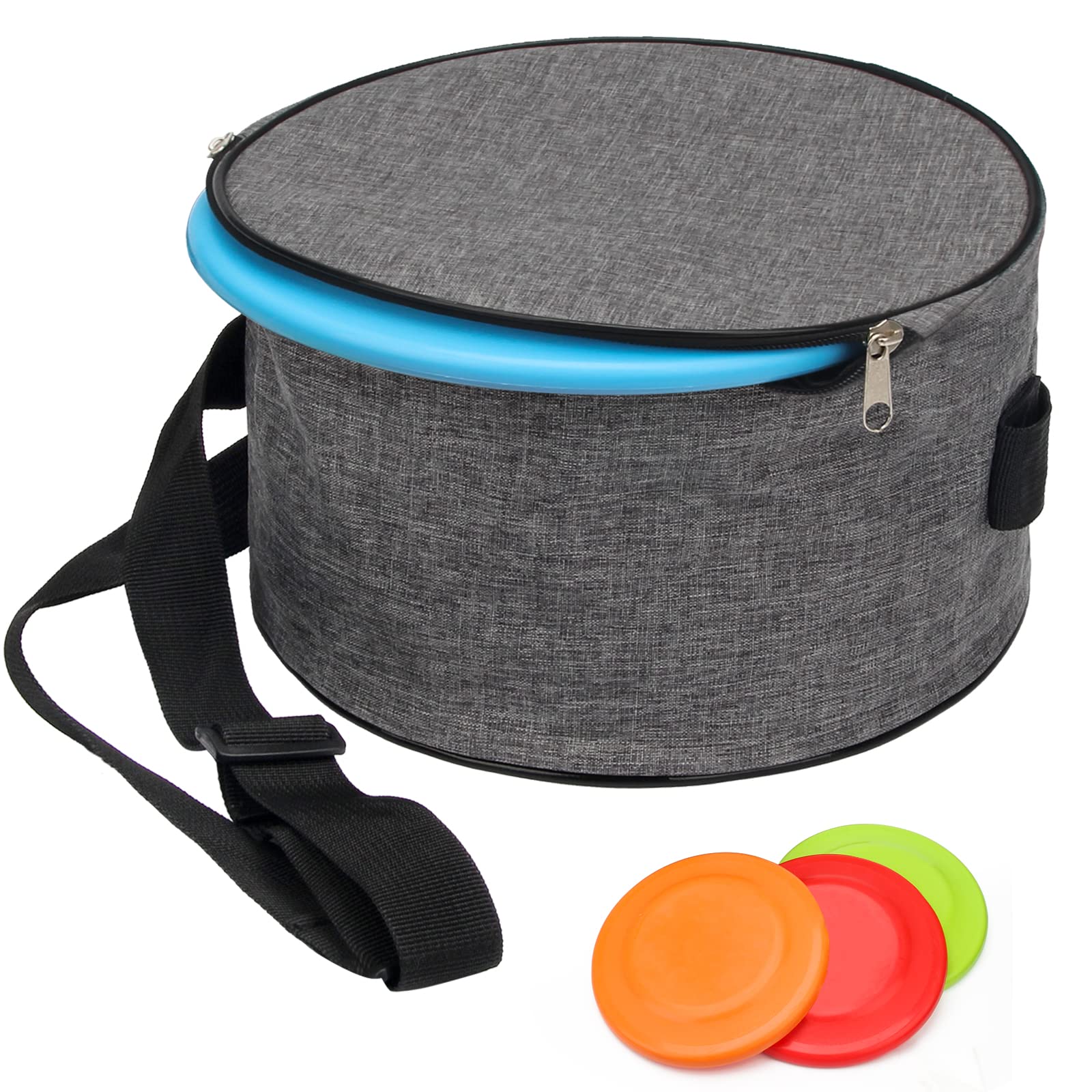 **Windspeed Cadet Disc Golf Bag - Waterproof & Portable Disc Golf Backpack with 10 Disc Capacity, Adjustable Strap - Perfect for Beginners & Pros, Men & Women (Grey) - Ideal for Tournaments, Practice & Outdoor Play**