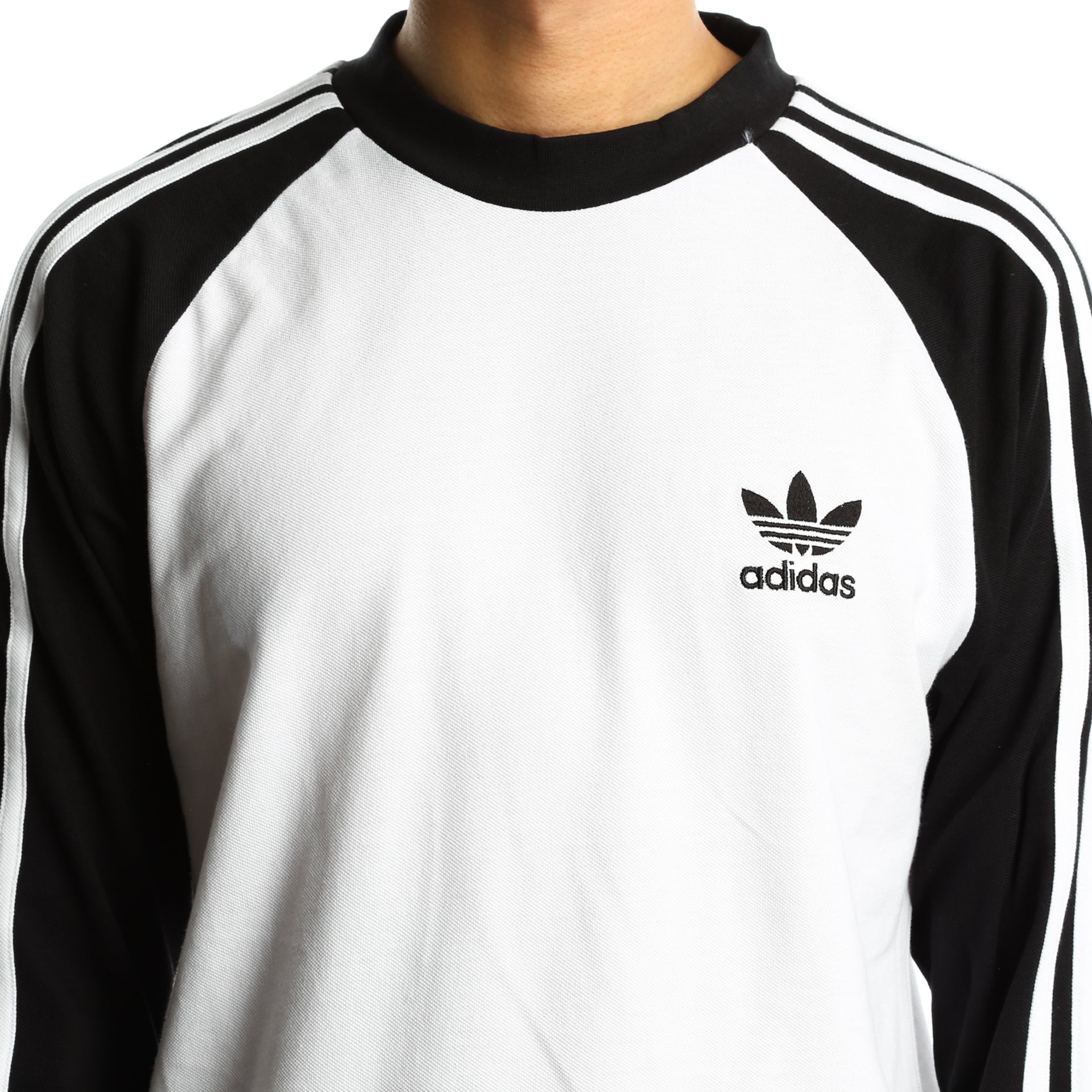 Adidas 3 Stripes Long Sleeve T-Shirt for Men & Women - Black & White Athletic Shirt - Gym, Running & Casual Wear