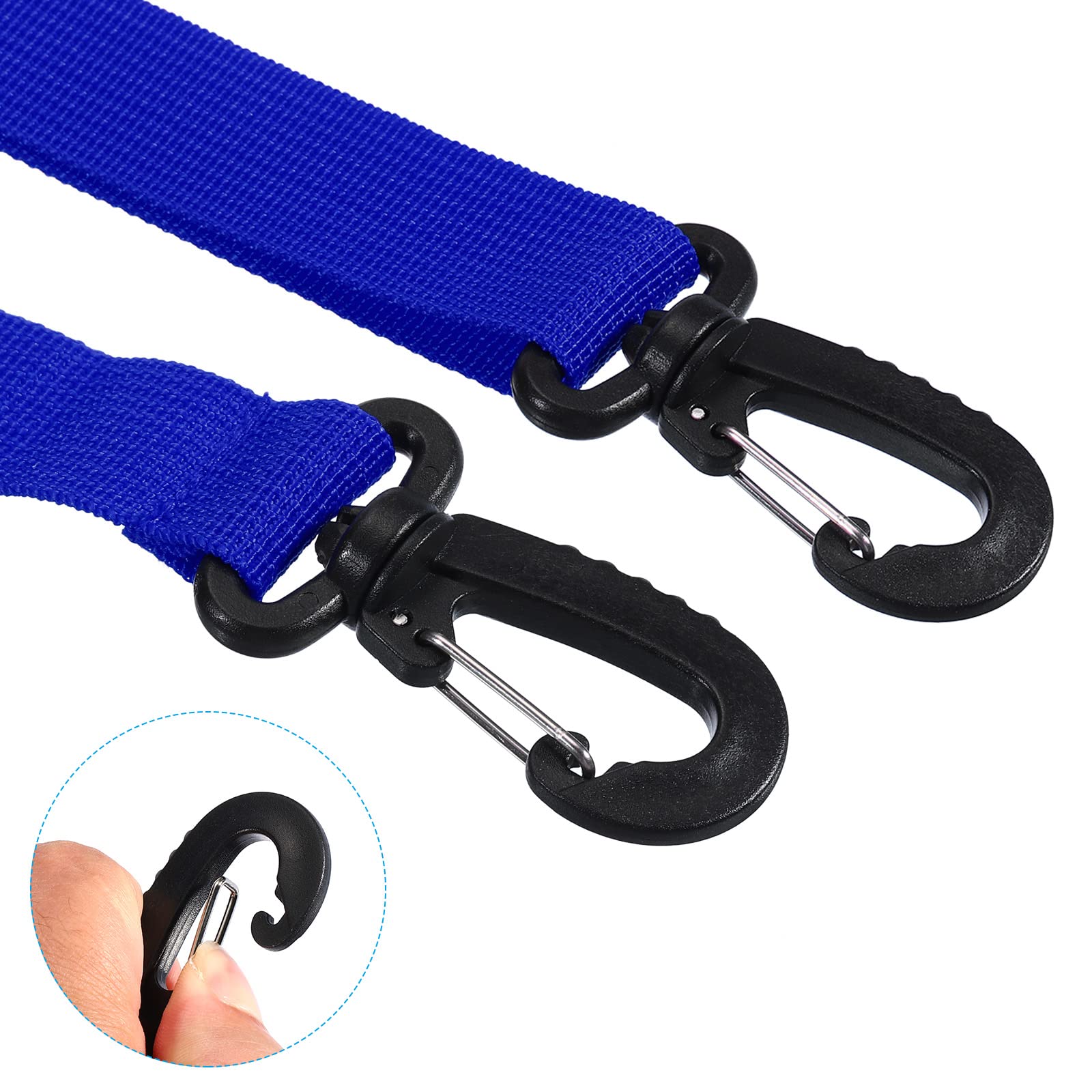 PATIKIL Adjustable Ski Boot Carrier Strap - Comfortable Shoulder Sling for Snowboard Boots & Ice Skates - Durable Hands-Free Carrying Solution for Ski Resorts & Winter Sports (Blue)