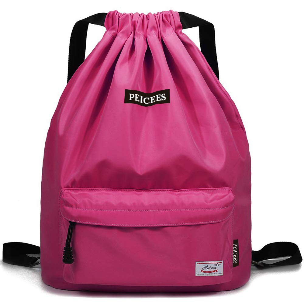 Waterproof Drawstring Backpack - Lightweight Sports Sackpack for Men & Women - Perfect for Gym, Running, Travel & Outdoor Activities