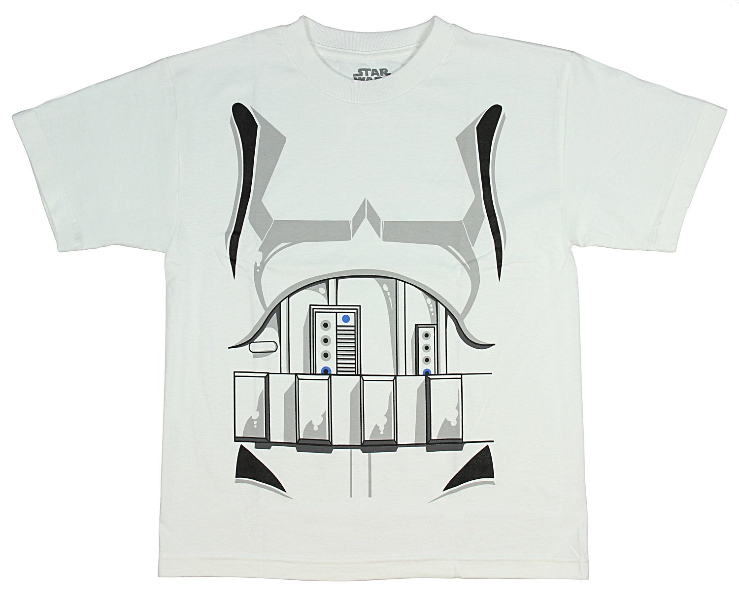 Star Wars Stormtrooper Costume T-Shirt for Boys - XL White | Kids Cosplay, Halloween Costume, Movie Party Outfit