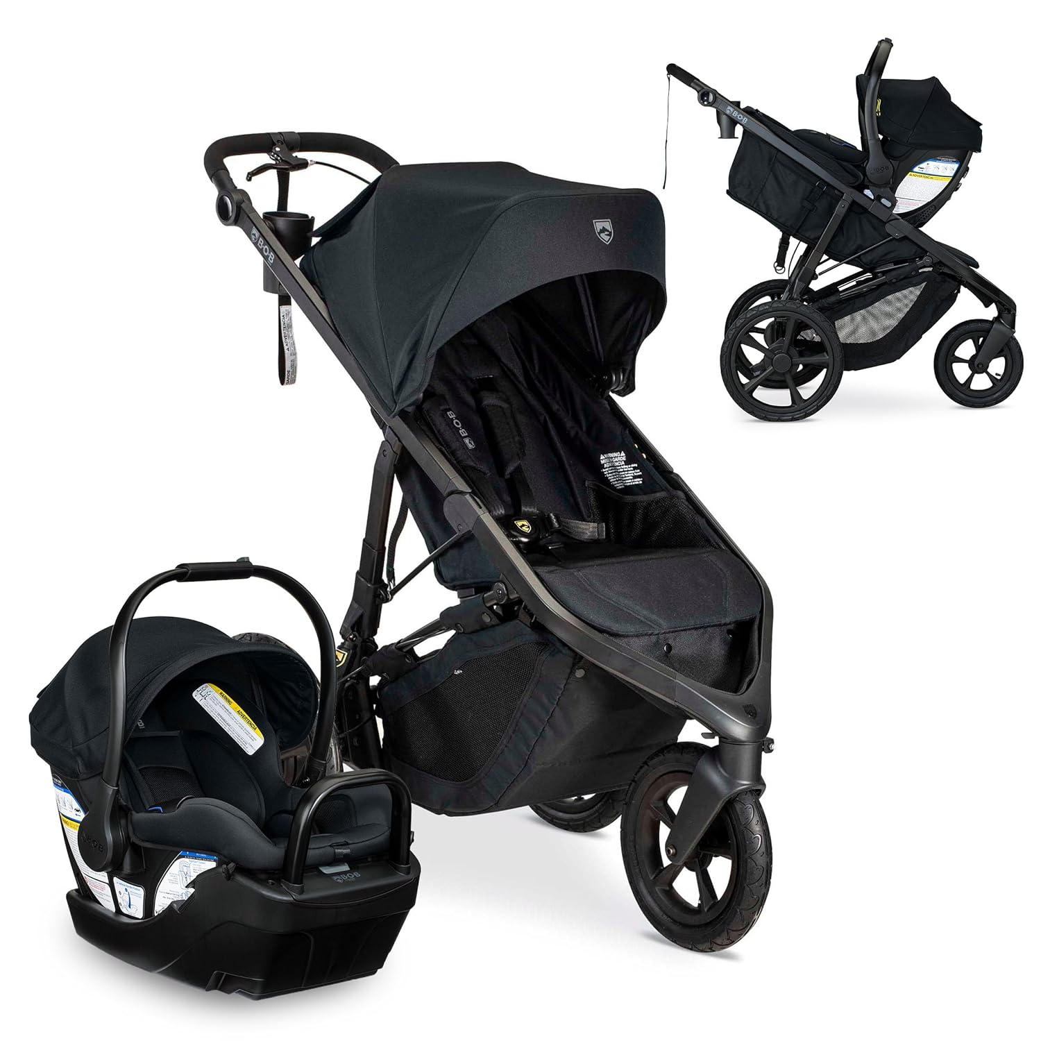 BOB Wayfinder Travel System - Lightweight Stroller & Car Seat Combo for Babies & Toddlers | Perfect for Air Travel, Shopping, and Family Outings