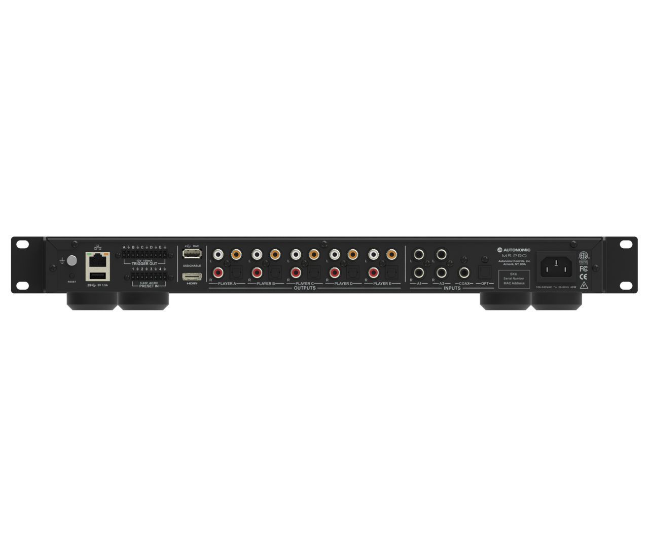 Autonomic M5 Pro High-Performance Music Server - Stream & Control Hi-Fi Audio for Home Theater, Multi-Room, and Smart Home Systems