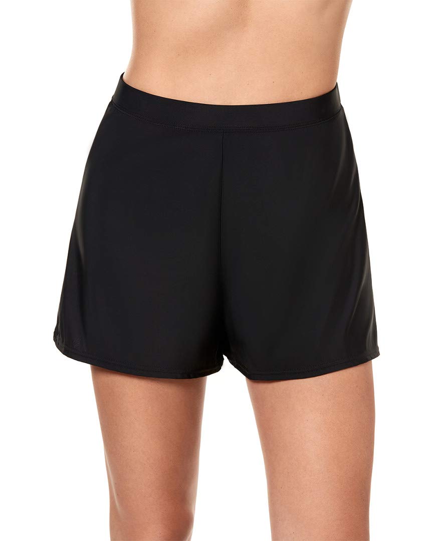 Miraclesuit Women's High-Waisted Swim Shorts - Tummy Control Swimwear Bottoms for Beach & Pool | Comfortable Bathing Suit for Swimming, Vacation & Water Aerobics