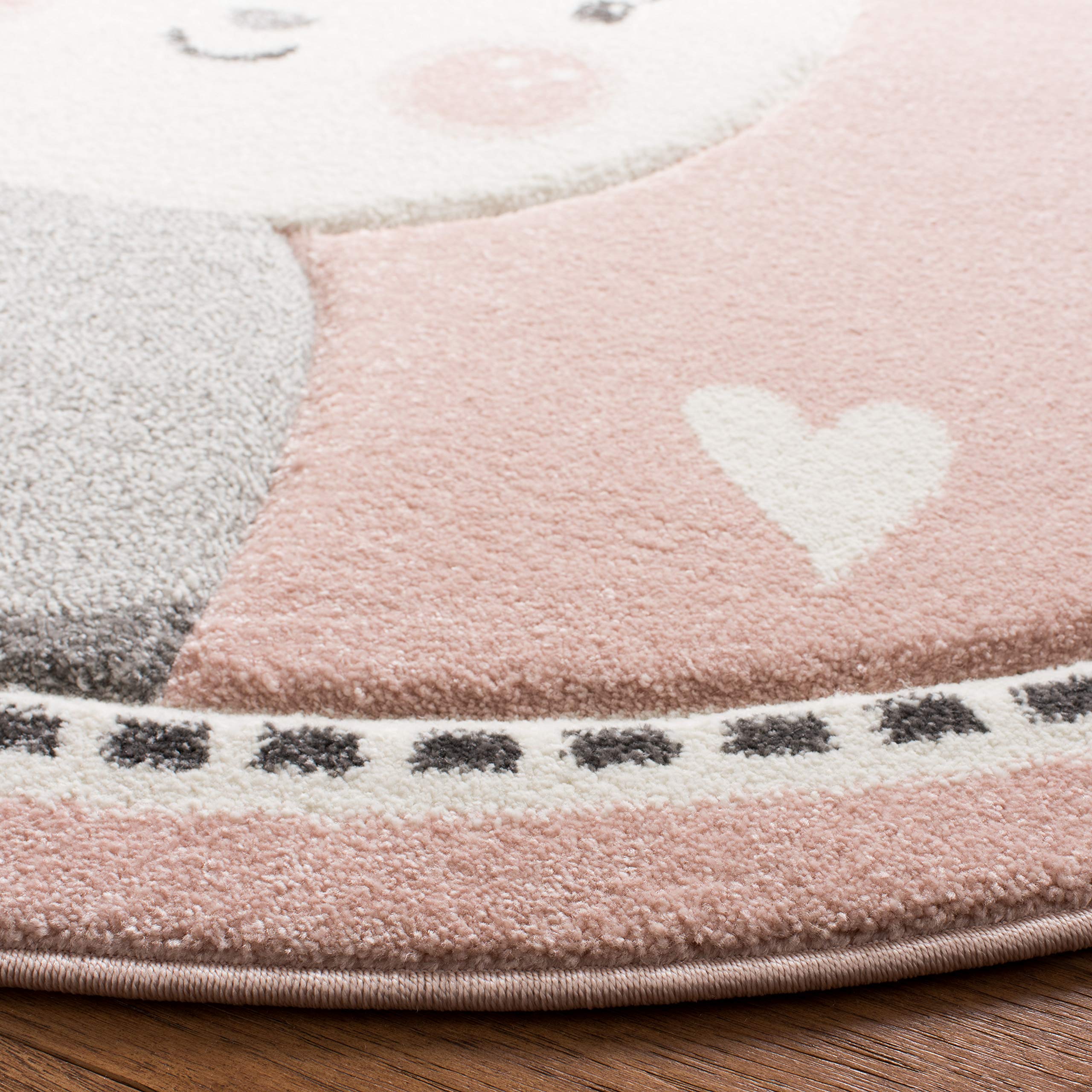 SAFAVIEH Carousel Kids Collection Round Area Rug - 6'7